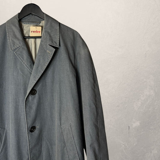 Vintage grey trench coat L