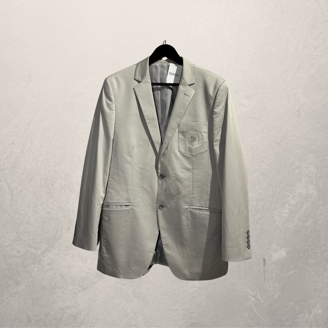 Vintage lichtgrijze 'lippenstift' geverfde blazer L- van @Marrart