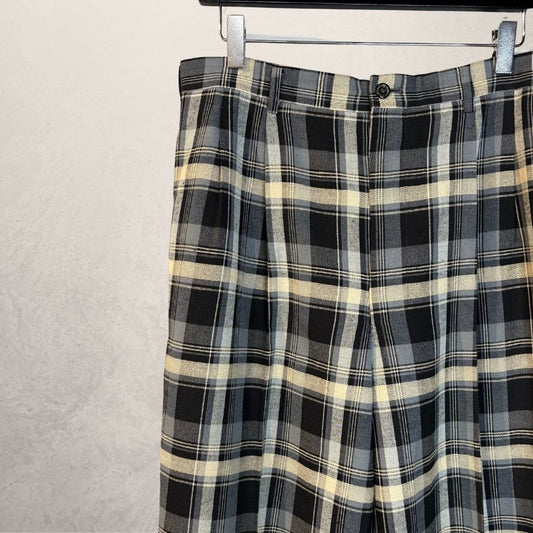 Vintage navy and white flannel trousers M/L