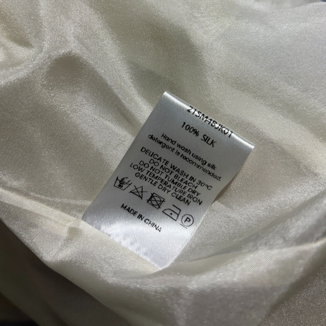 Vintage off-white silk blazer S