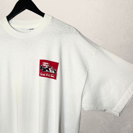 Vintage red and white team T-shirt XL