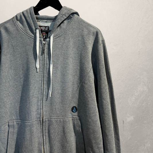 Volcom grijze hoodie met rits L