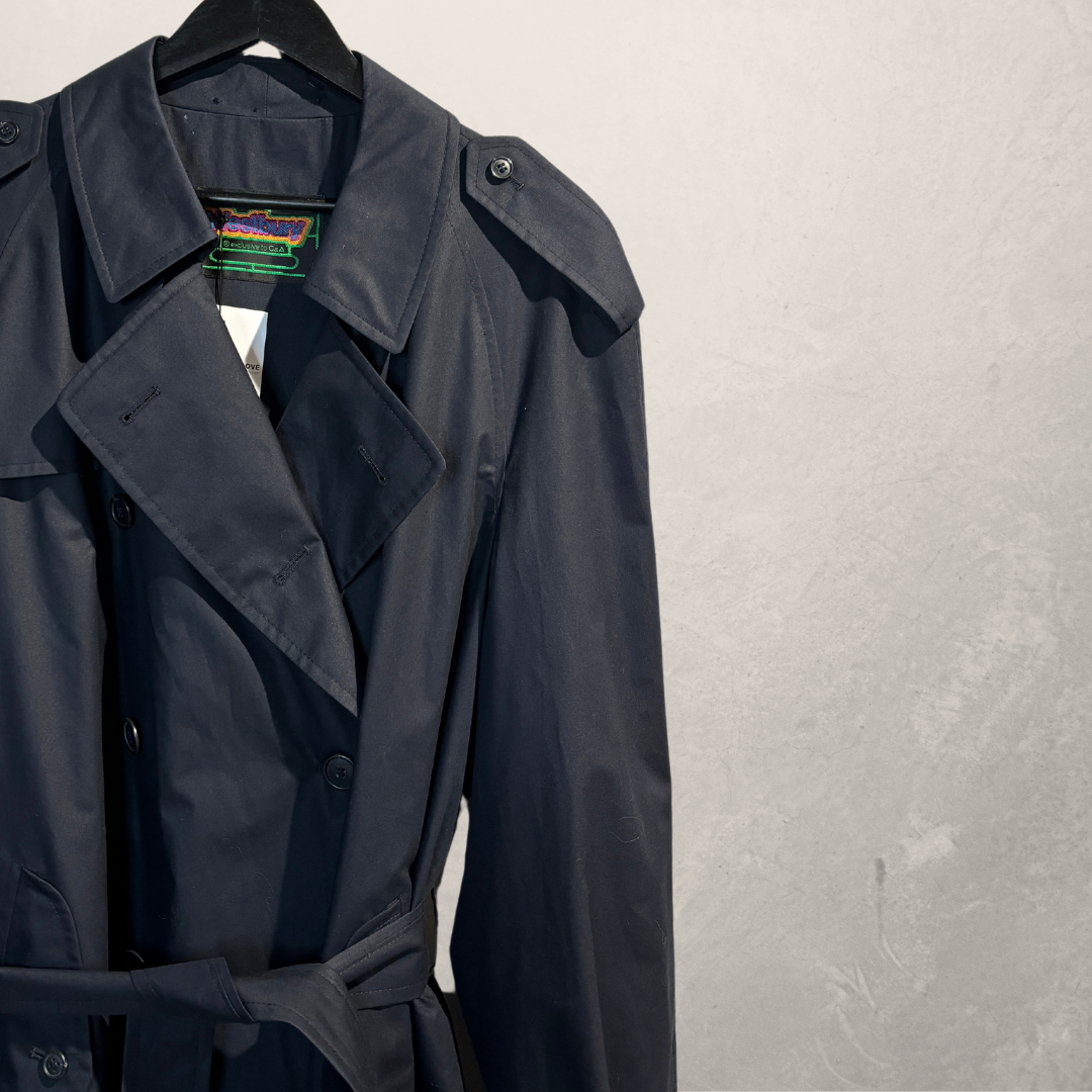 Westbury navy blue trench coat 54 - by SelectedWithLove.NL