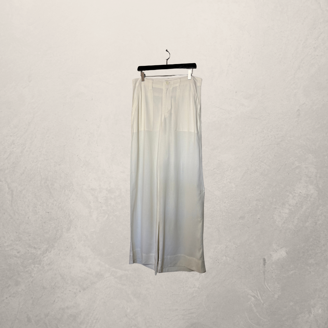 White linen mix Chloe pants L- by SESE