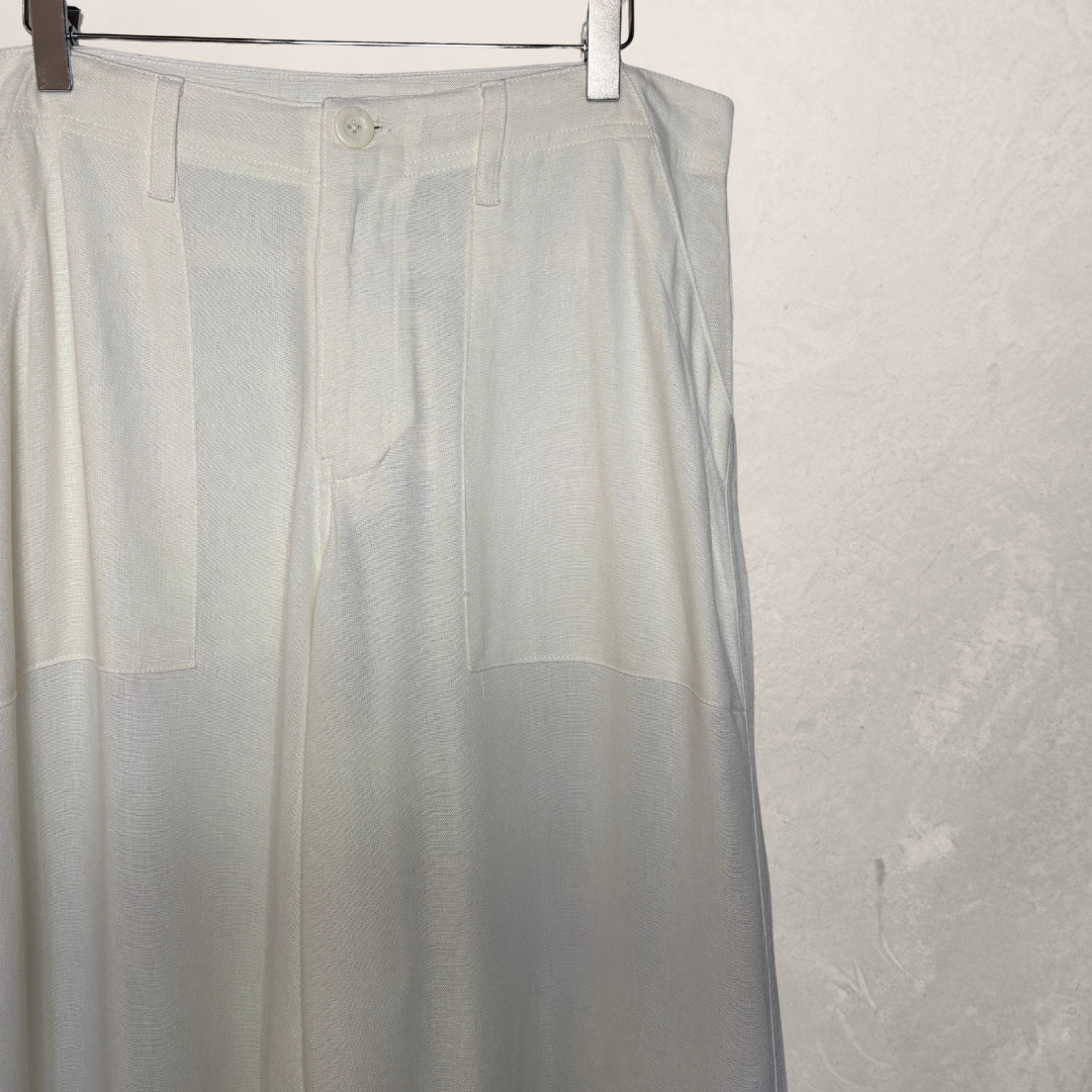 White linen mix Chloe pants L- by SESE