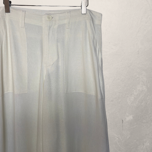Witte linnenmix Chloe broek L - van SESE