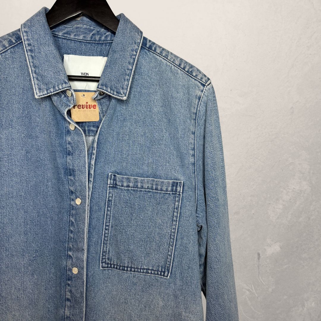 Won Hundred mid-blue denim jacket M