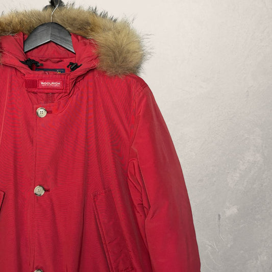 Woolrich rode winterjas S
