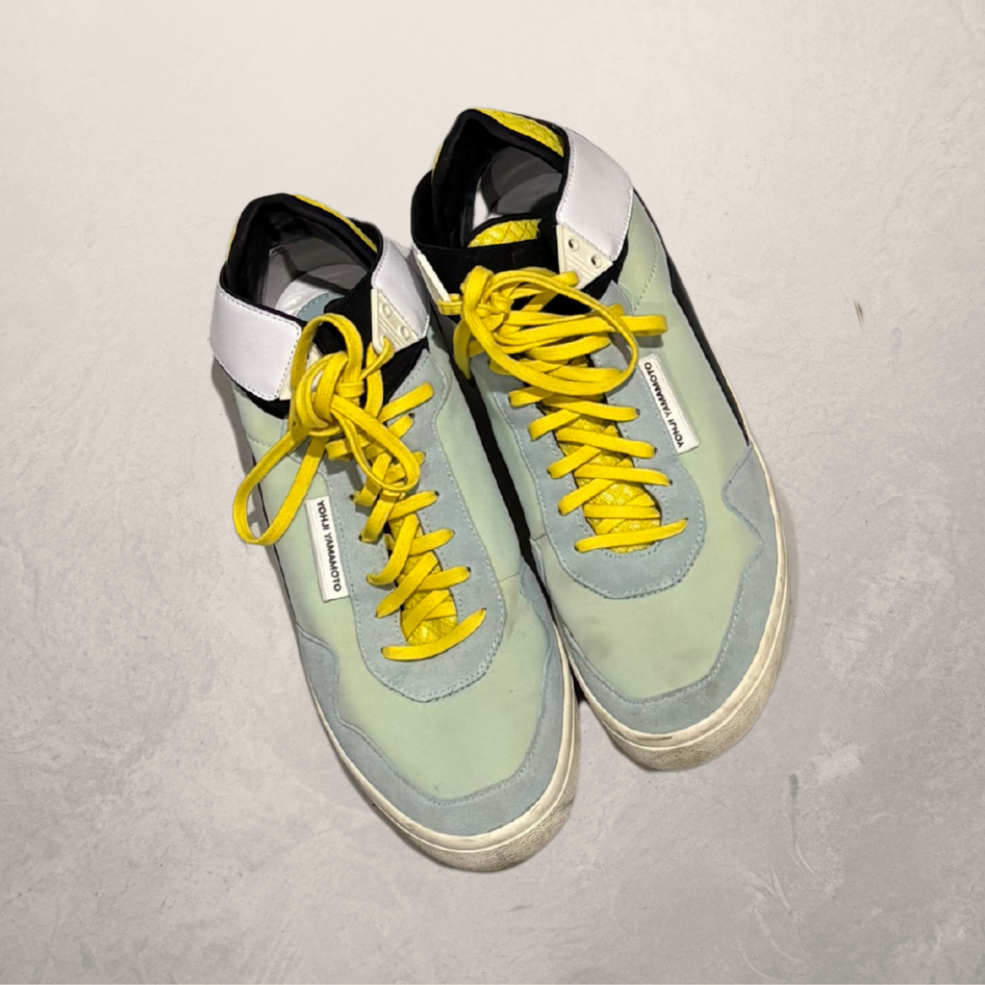 Y-3 Yohji Yamamoto x Adidas light blue yellow sneakers 44