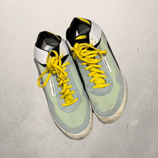 Y-3 Yohji Yamamoto x Adidas lichtblauwe gele sneakers 44
