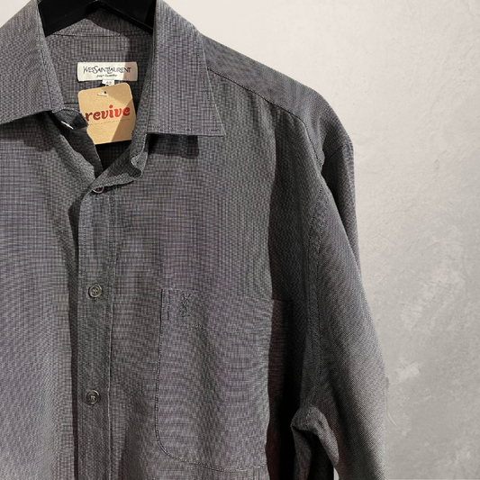 YSL grey 100% cotton shirt L