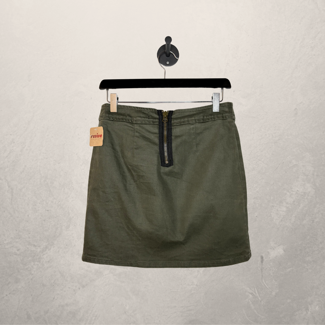 Zadig & Voltaire groene denim rok 38