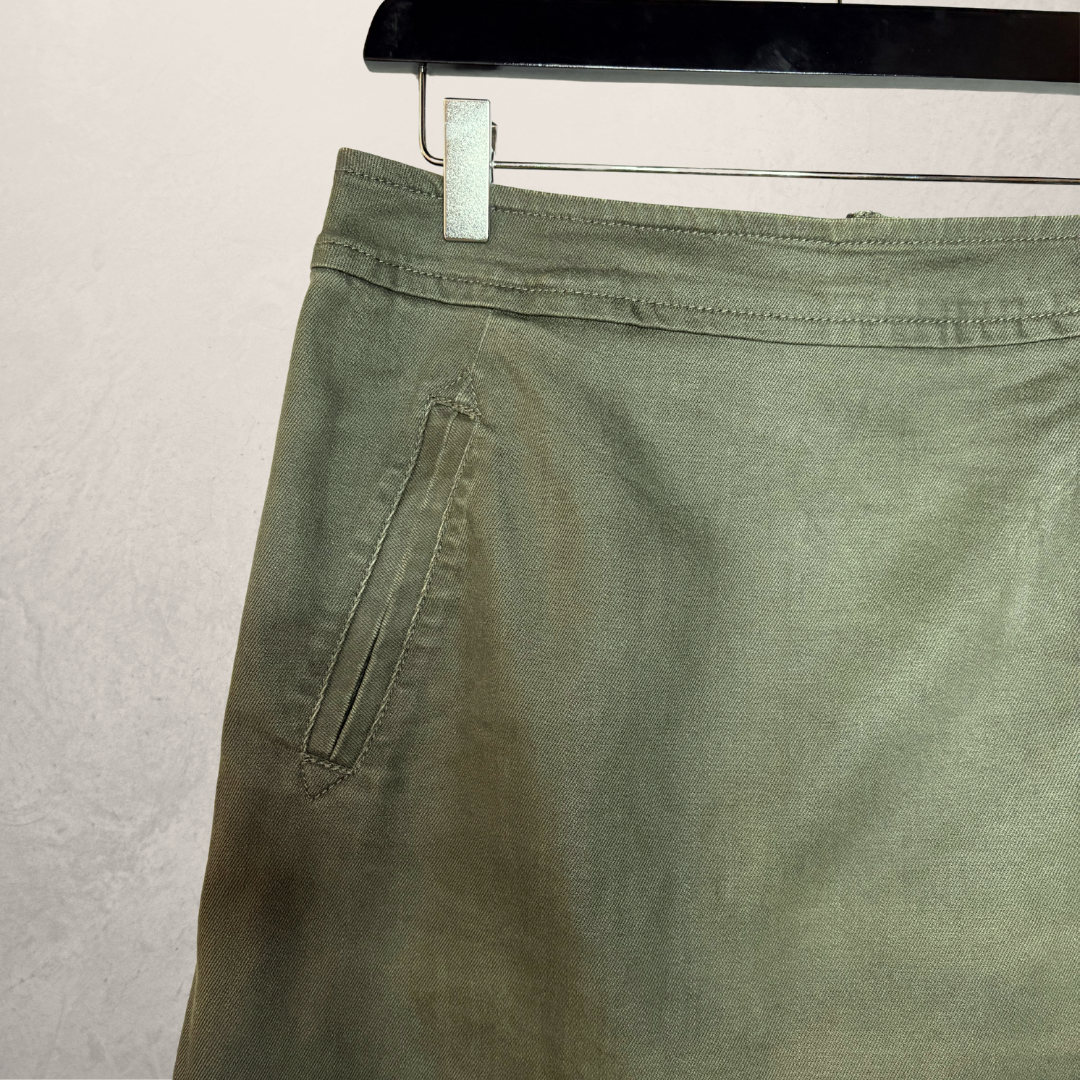 Zadig & Voltaire groene denim rok 38