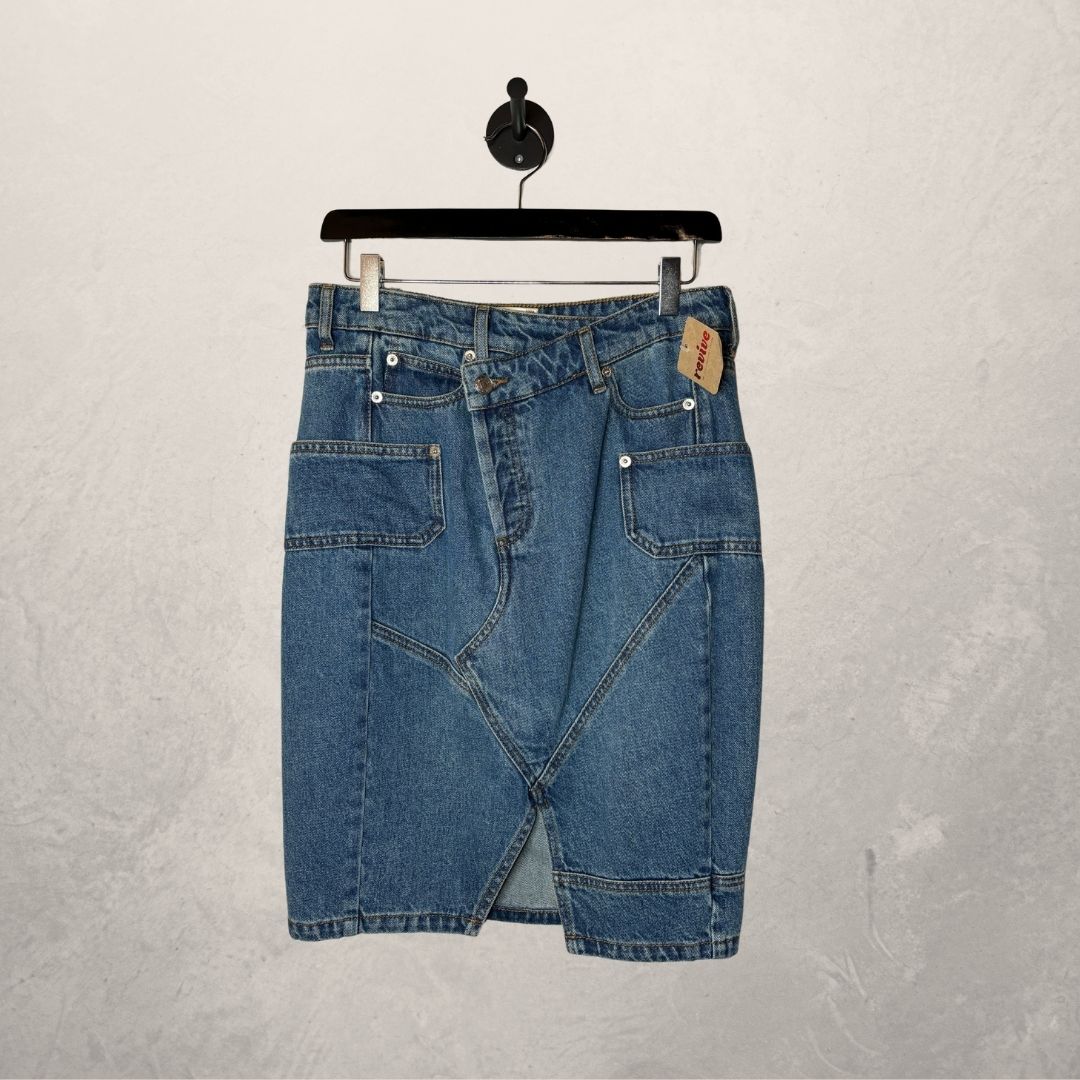 Zadig & Voltaire mid blue denim skirt 36