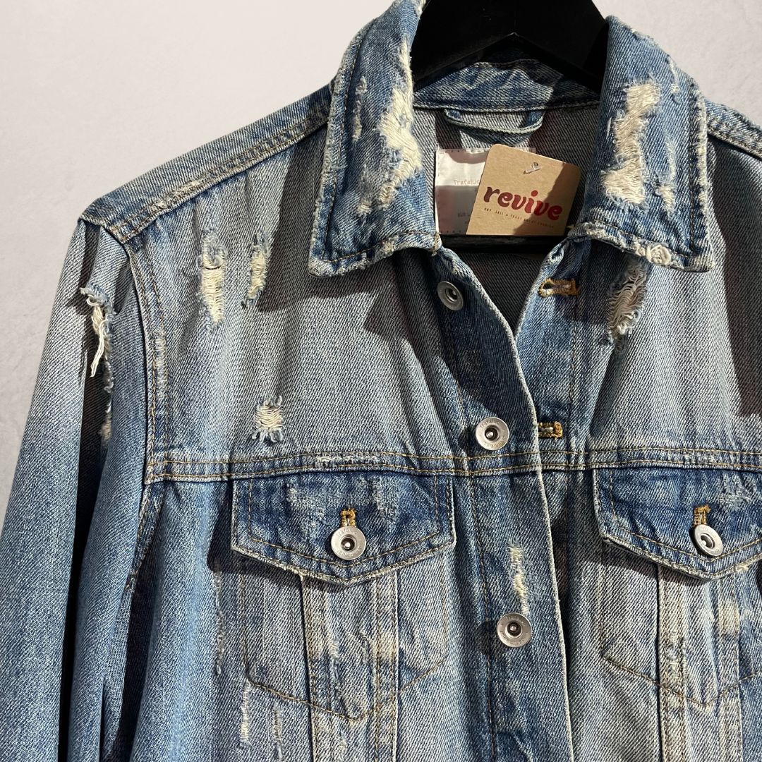 Zara TRF denim jacket XS