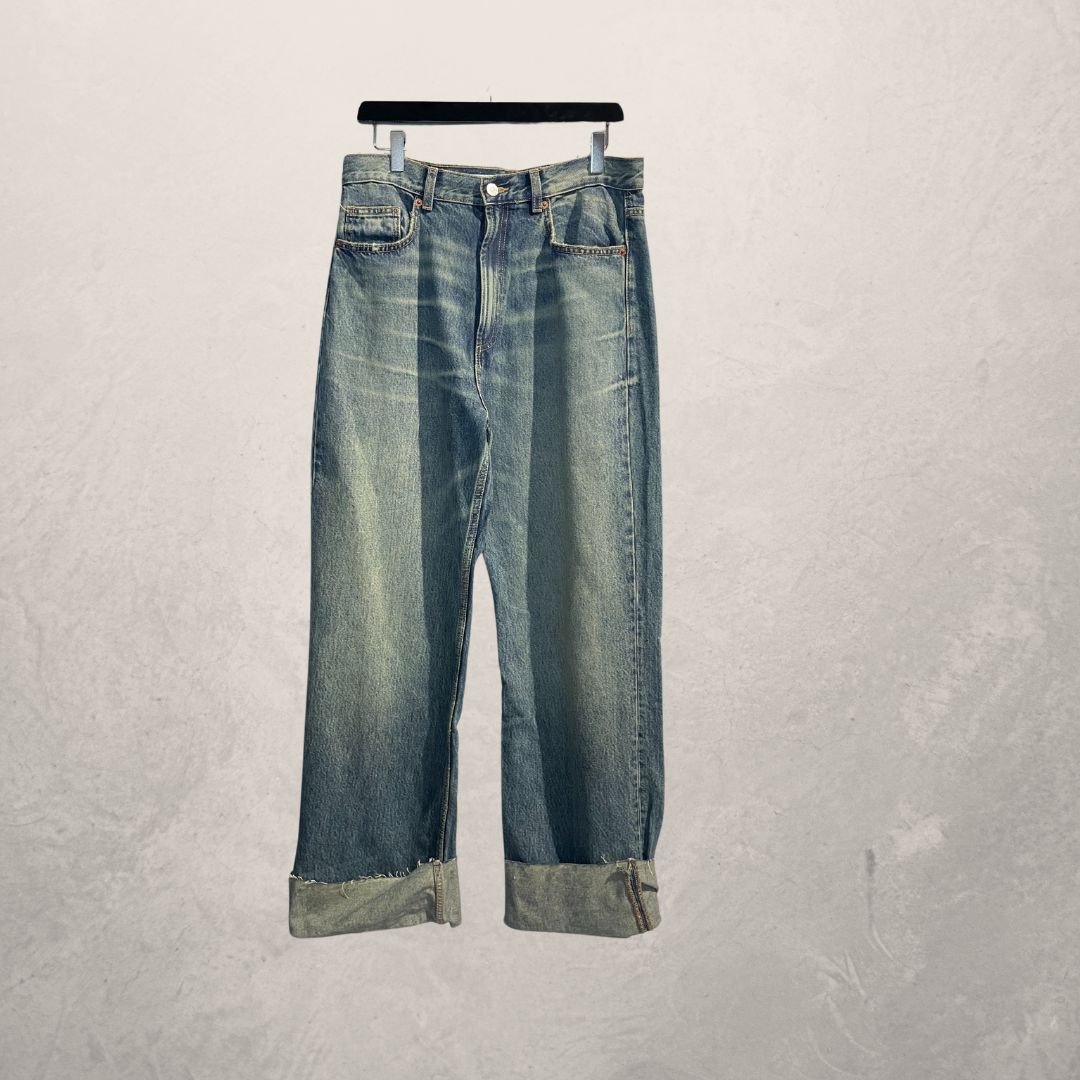 Zara blauwe baggy jeans maat 42