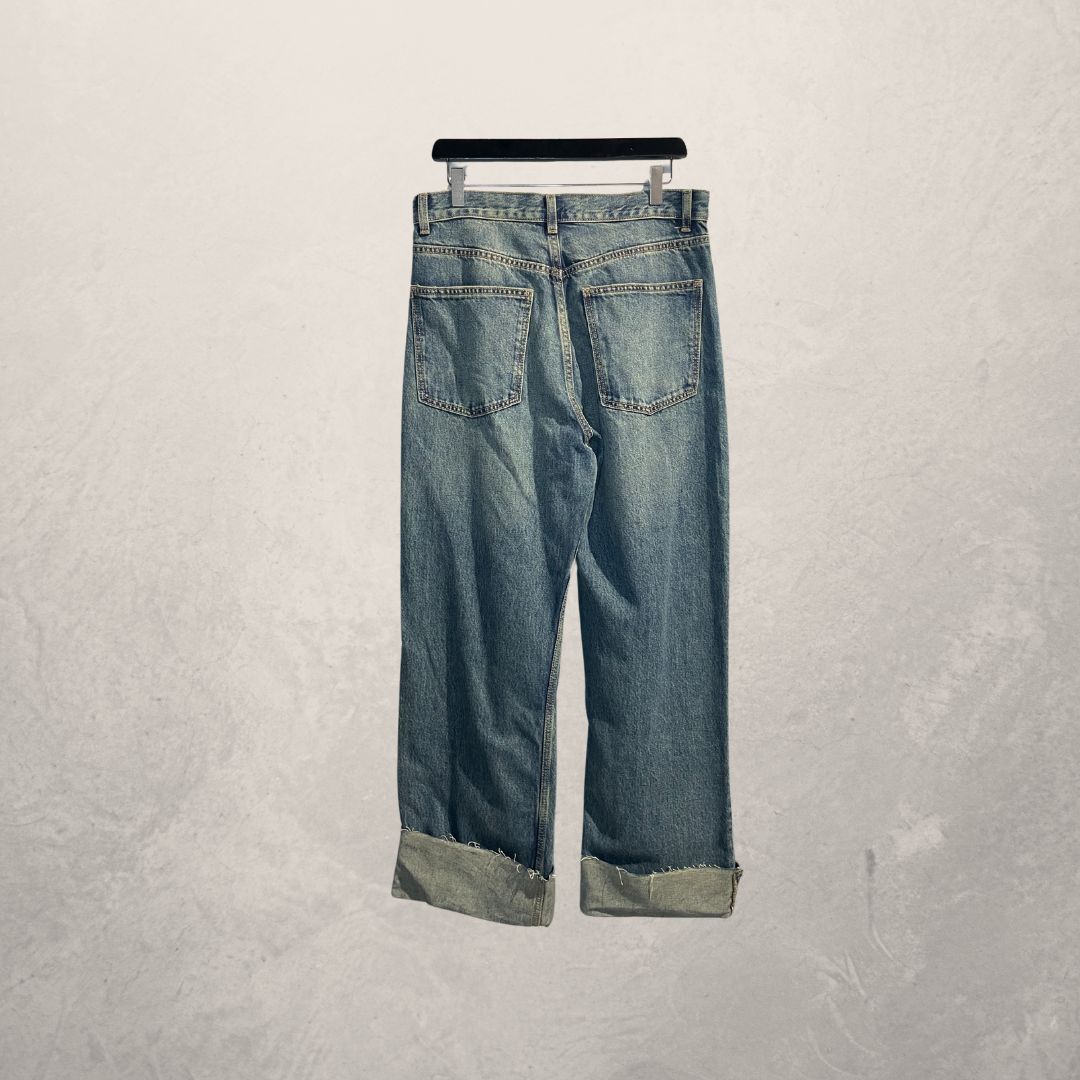 Zara blauwe baggy jeans maat 42