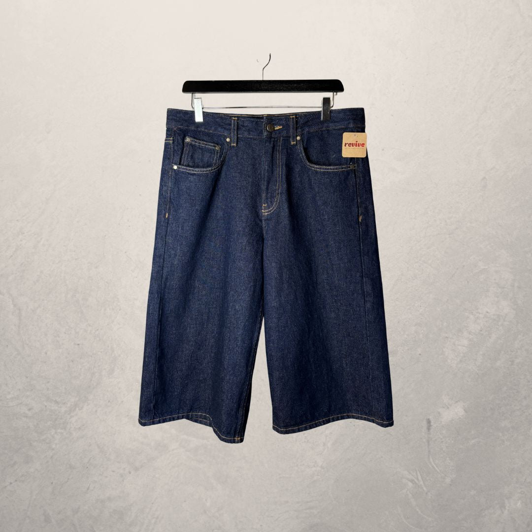 Zara dark blue jorts L