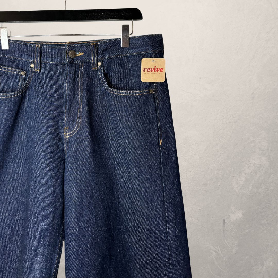 Zara dark blue jorts L