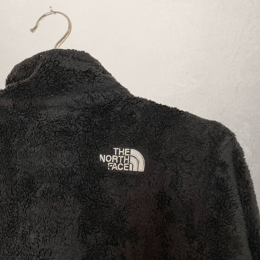 THE NORTH FACE VINTAGE black fleece zip up jumper SIZE SMALL