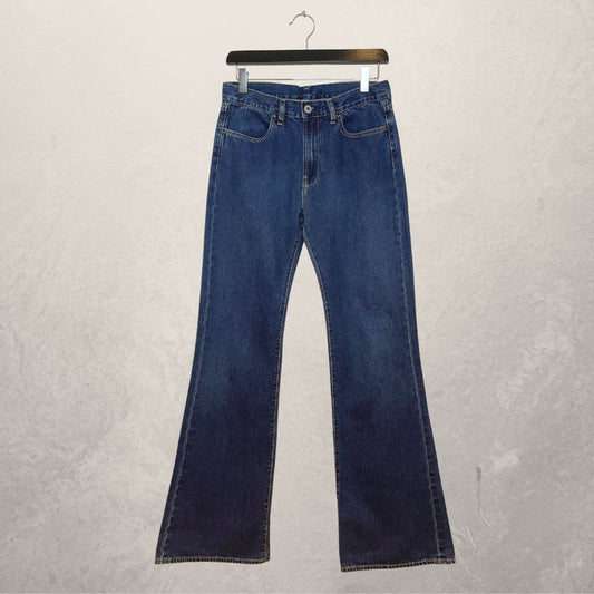 DIESEL middenblauwe jeans met hoge taille en wijde pijpen MAAT 27