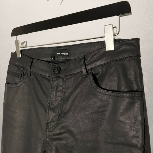 THE KOOPLES black mid waist tapered pants SIZE 28