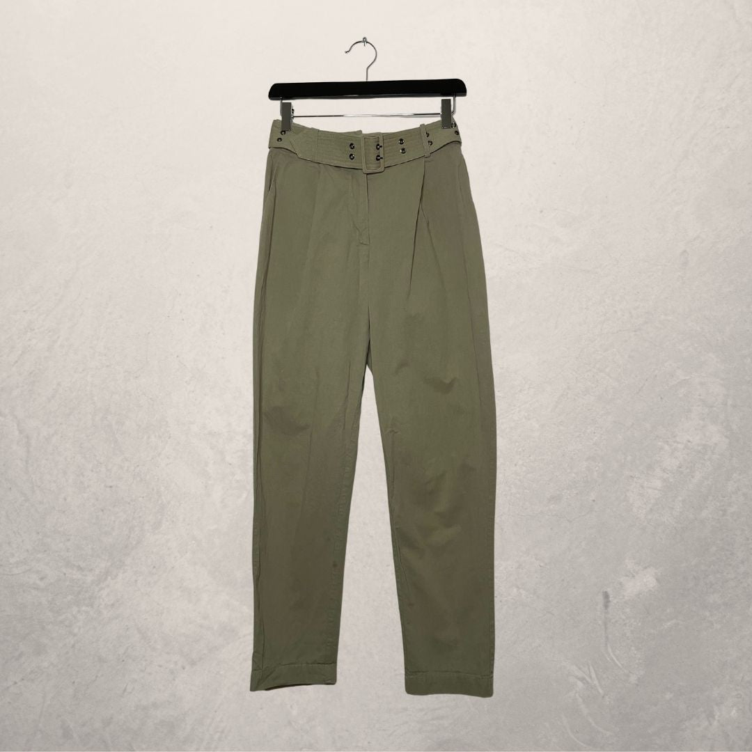 SHIEKE Khaki green hi waist cargo pants SIZE 26