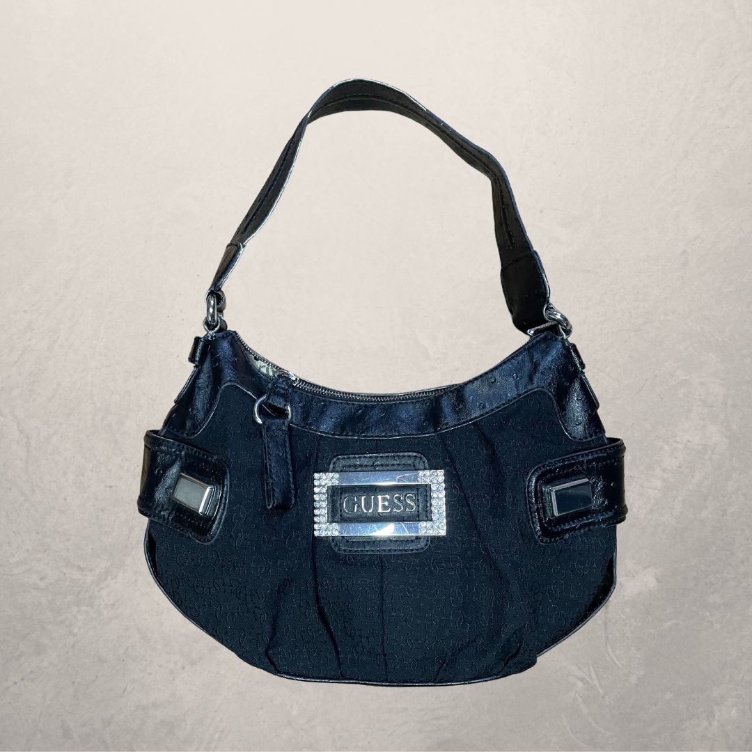 GUESS Y2K leather shoulder bag