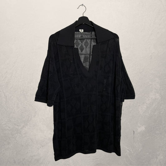 ARKET black transparent top OVERSIZED