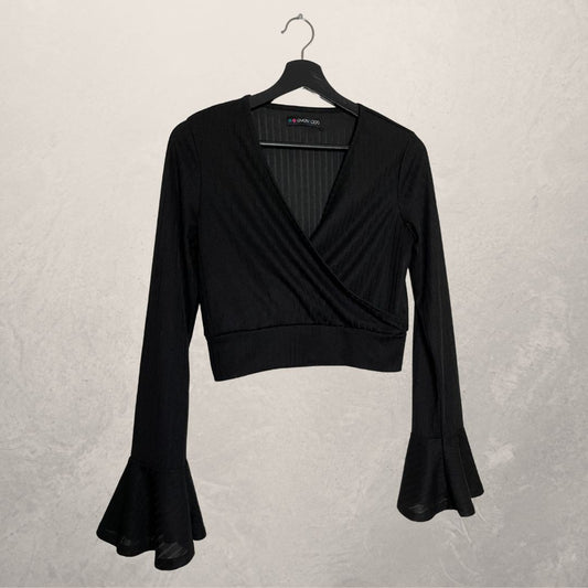 EVEN&amp;ODD Zwarte top met lange mouwen MAAT Medium