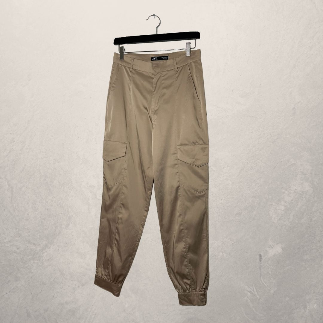 ZARA beige cargo pants SIZE Small